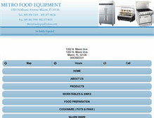 Tablet Screenshot of metrofoodequip.net